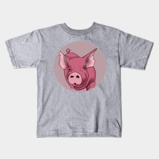 Pink Pig Kids T-Shirt